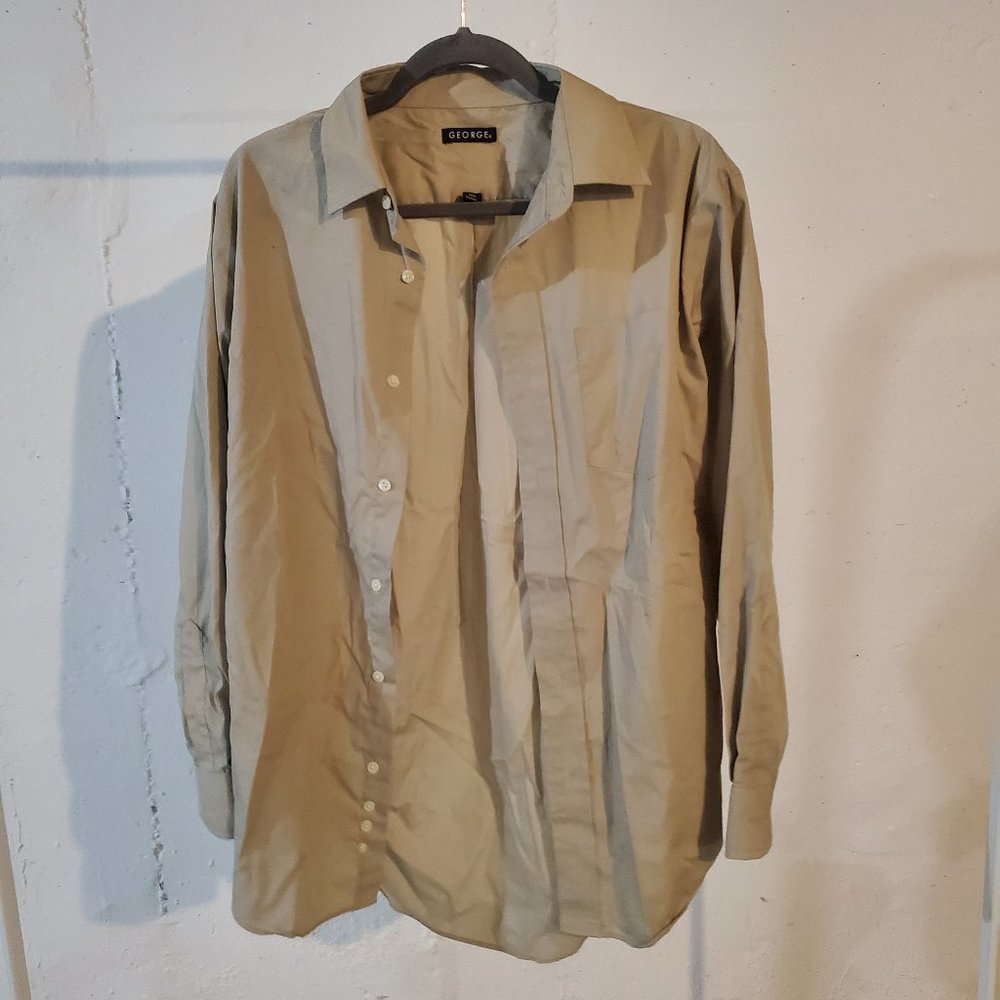 George Medium Beige Men's Button Up